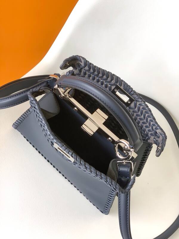 Fendi Peekaboo Blue 33x22x14cm shoulder bag — Top Quality Replica