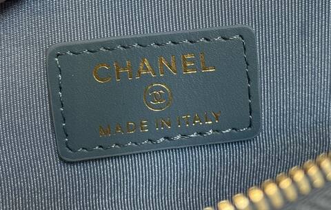 Chanel Light blue 12x9 5cm card holder 1 1 Replica