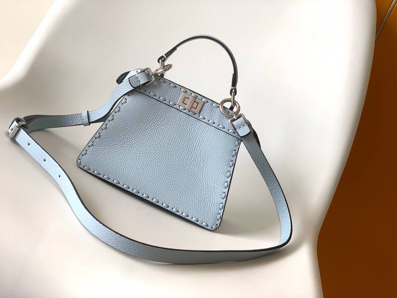 Fendi Peekaboo Blue 33x22x14cm shoulder bag — AAA Quality Replica