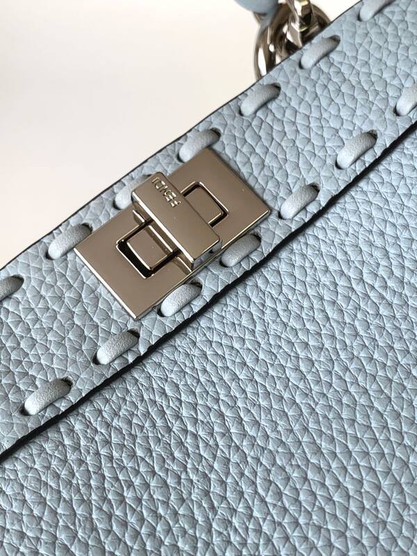Fendi Peekaboo Blue 33x22x14cm shoulder bag — AAA Quality Replica