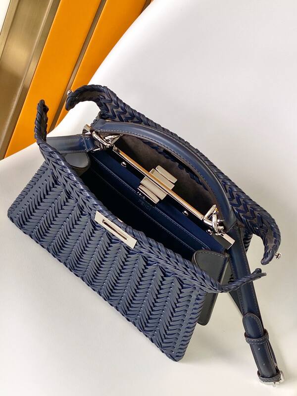 Fendi Peekaboo Blue 33x22x14cm shoulder bag — 1:1 Replica