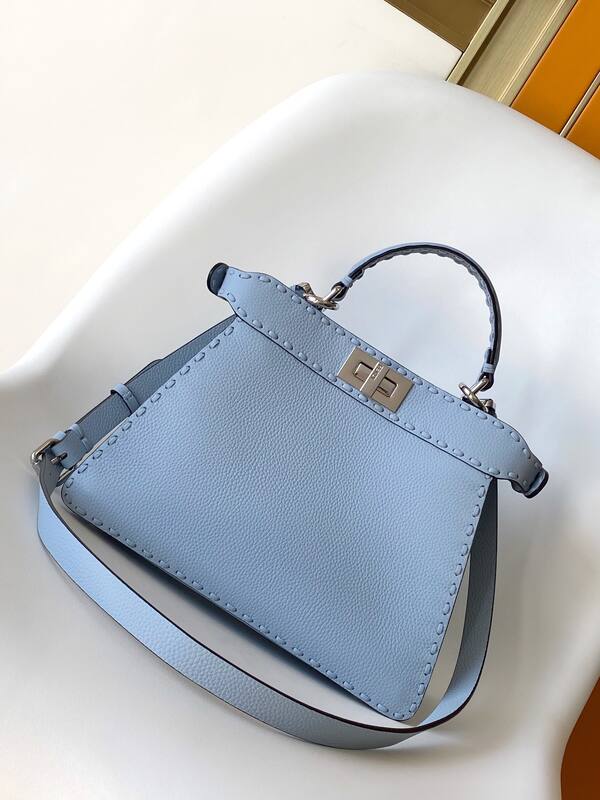 Fendi Peekaboo Blue 33x22x14cm shoulder bag — 1:1 Replica