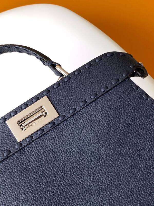 Fendi Peekaboo Blue 33x22x14cm shoulder bag — Top Quality Replica