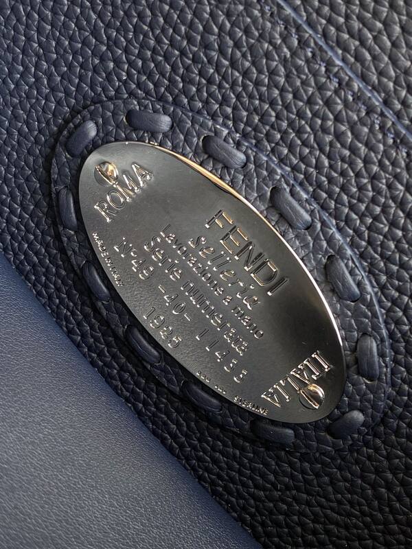 Fendi Peekaboo Blue 33x22x14cm shoulder bag — Top Quality Replica