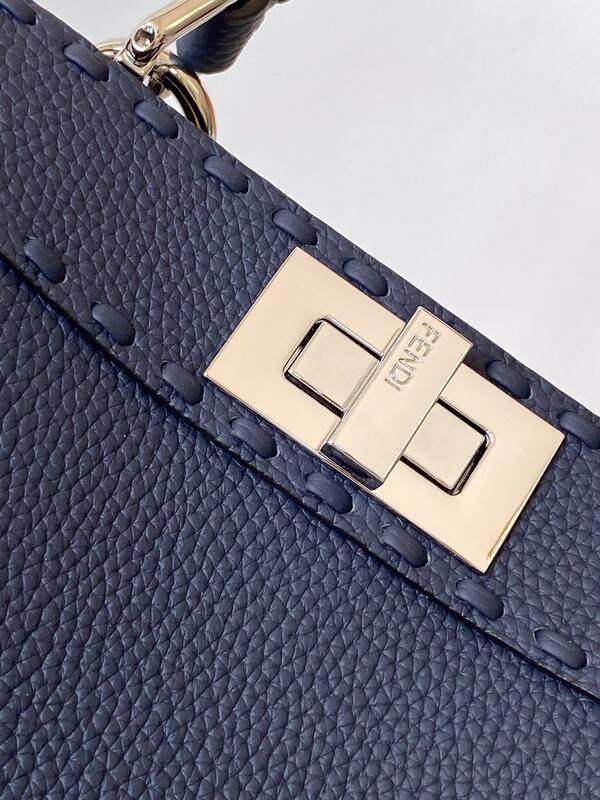 Fendi Peekaboo Blue 33x22x14cm shoulder bag — Top Quality Replica