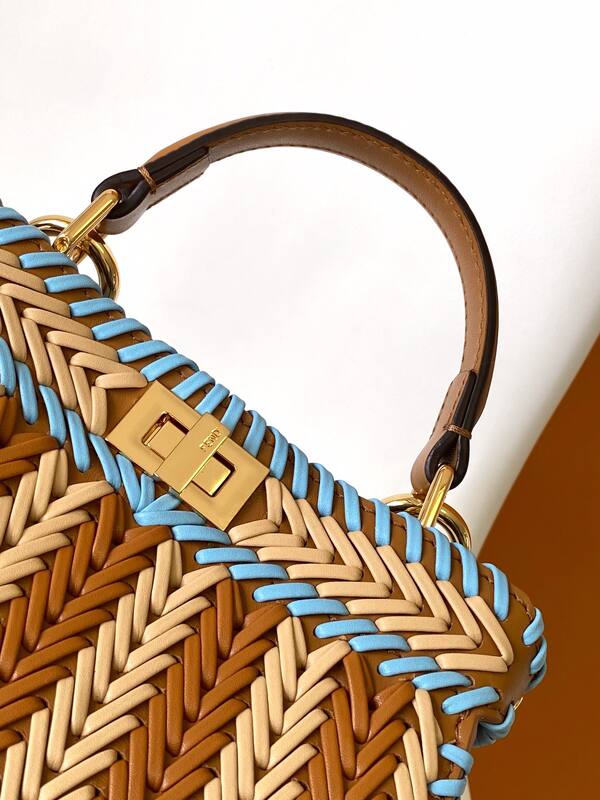 Fendi Peekaboo Brown 33x22x14cm shoulder bag — AAA Quality Replica