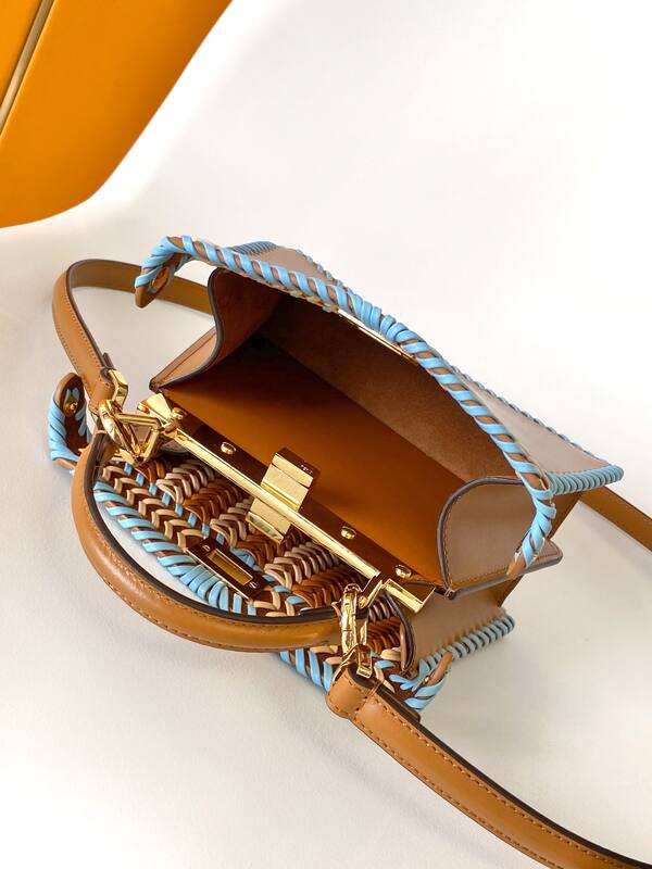 Fendi Peekaboo Brown 33x22x14cm shoulder bag — AAA Quality Replica