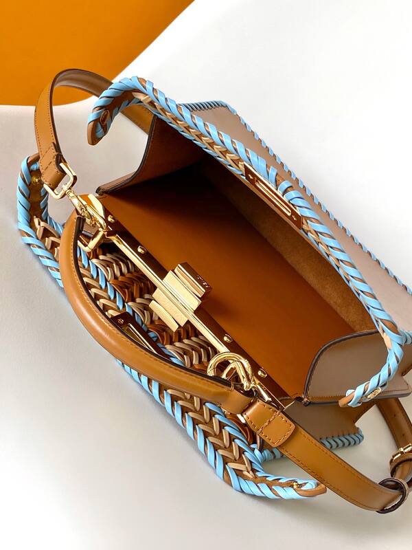 Fendi Peekaboo Brown 33x22x14cm shoulder bag — Premium Replica