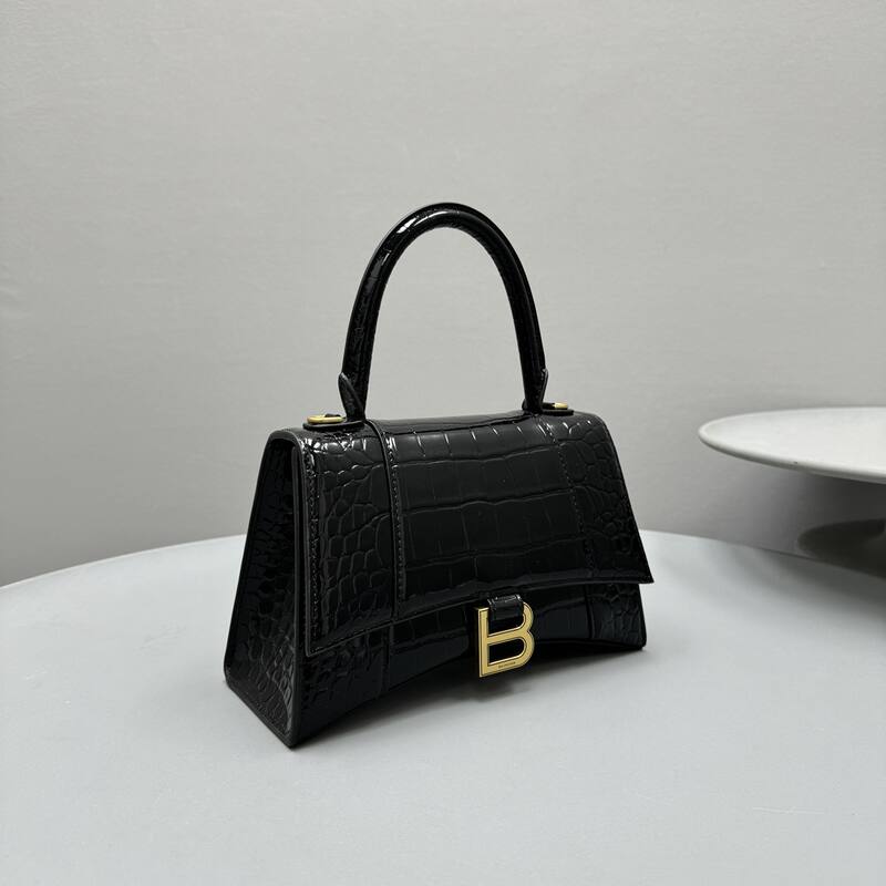 Balenciaga Hourglass Black 23x14x10cm shoulder bag — 1:1 Replica