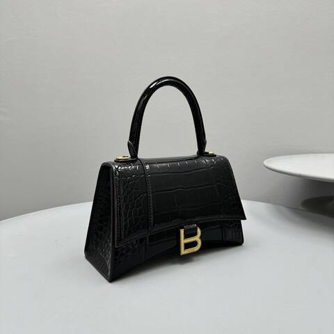 Balenciaga Hourglass Black 23x14x10cm shoulder bag 1 1 Replica