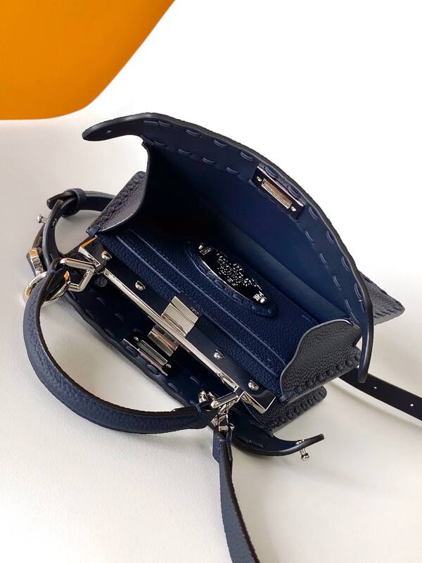 Fendi Peekaboo Blue 33x22x14cm shoulder bag — AAA Quality Replica
