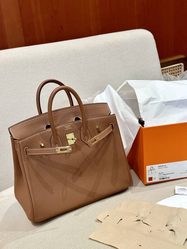 Hermes Birkin Gold Brown everyday — Premium Replica