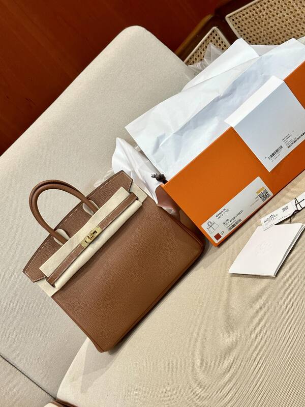 Hermes Birkin Gold Brown everyday — Premium Replica