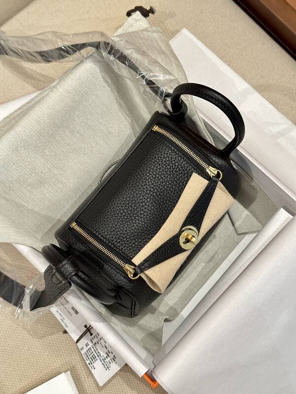 Hermes Lindy Black mini shoulder — Premium Replica