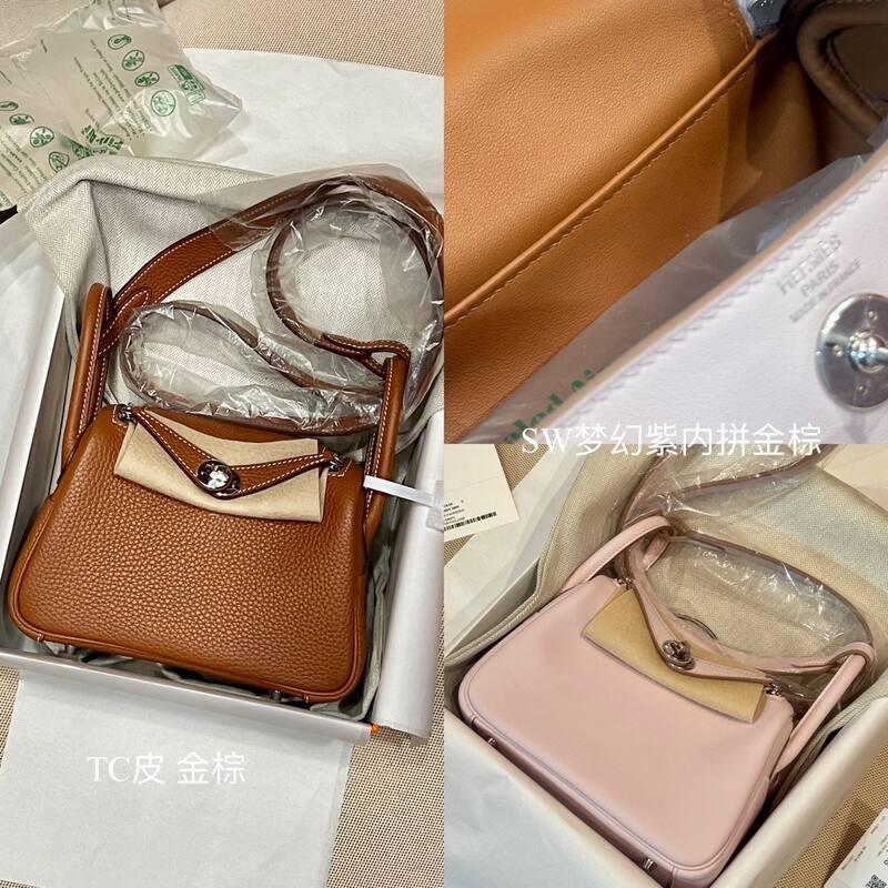 Hermes Mini Lindy Multiple colors mini shoulder — Premium Replica