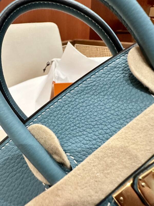 Hermes Birkin Blue handbag — Premium Replica