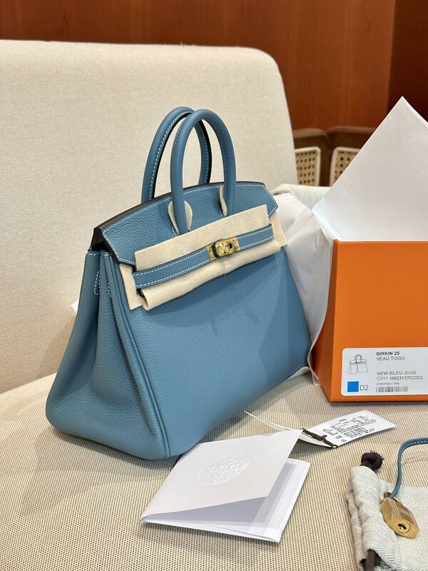 Hermes Birkin Blue handbag — Premium Replica