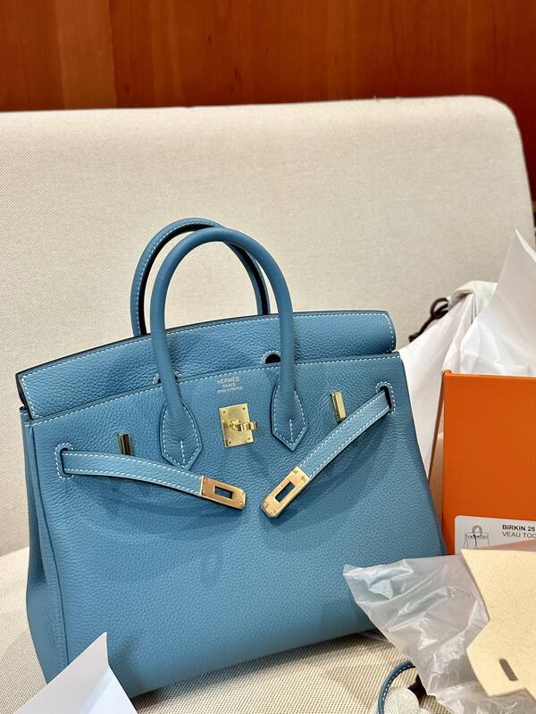 Hermes Birkin Blue everyday — Premium Replica