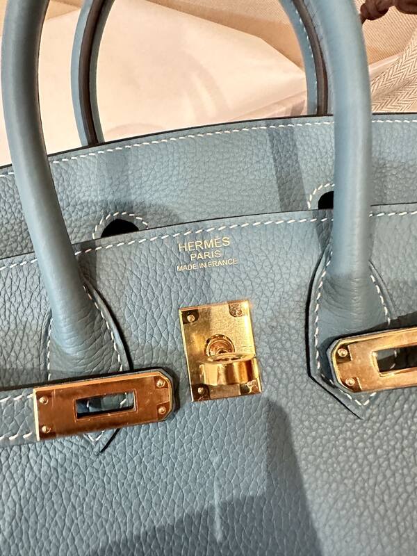 Hermes Birkin Blue everyday — Premium Replica