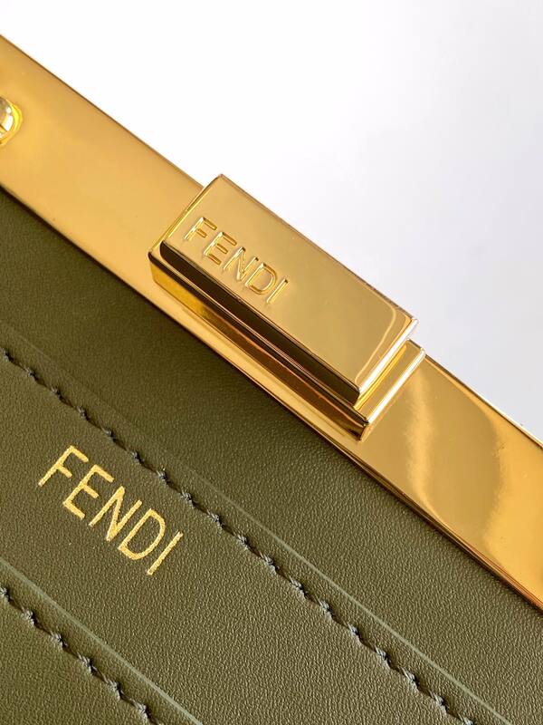 Fendi Peekaboo Green 33x22x14cm shoulder bag — AAA Quality Replica