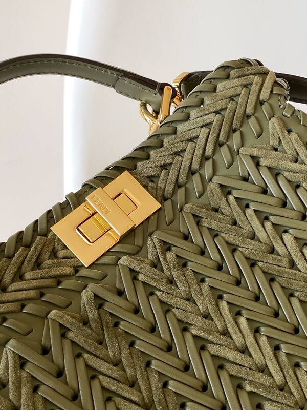 Fendi Peekaboo Green 33x22x14cm shoulder bag — AAA Quality Replica
