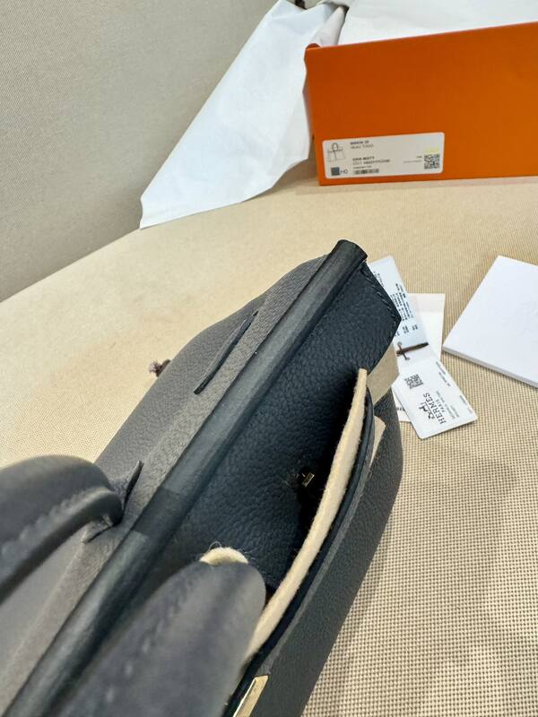 Hermes Birkin 25 Gris Misty tote — 1:1 Replica