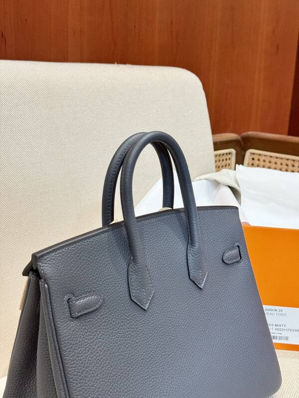 Hermes Birkin 25 Gris Misty tote — 1:1 Replica