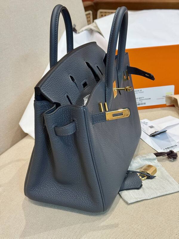 Hermes Birkin 25 Blue everyday — AAA Quality Replica
