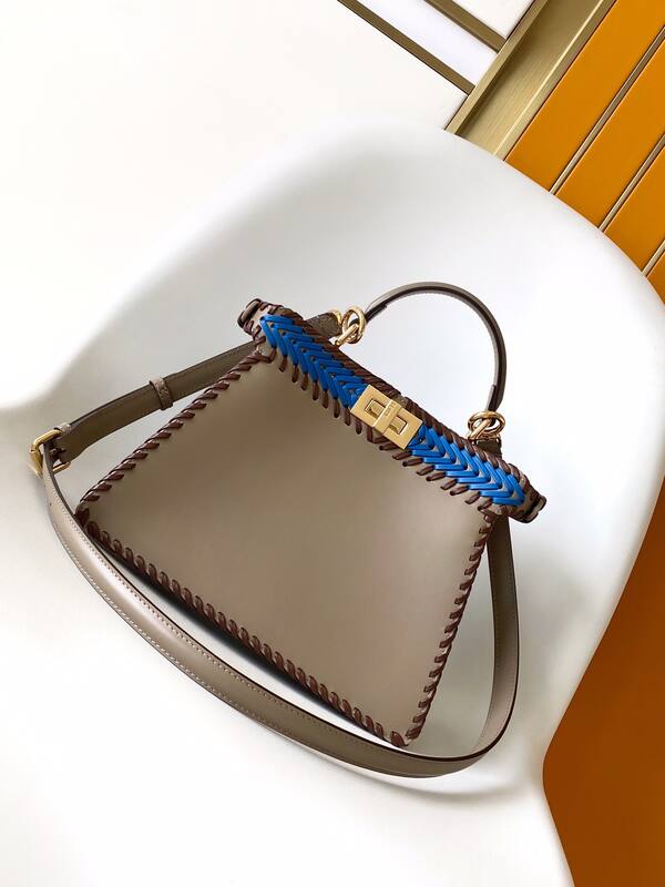 Fendi Peekaboo Blue 33x22x14cm shoulder bag — Premium Replica