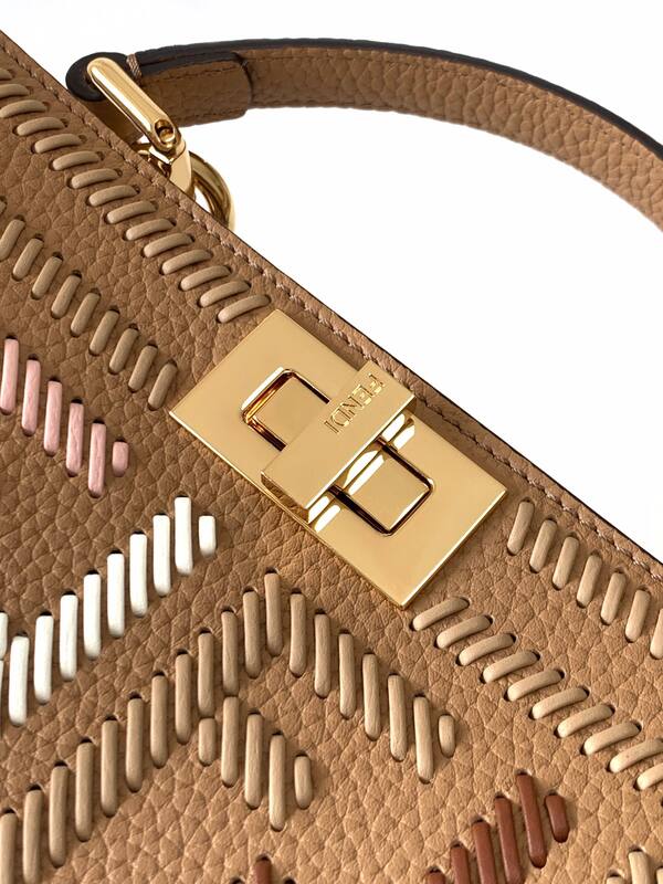 Fendi Peekaboo Brown 33x22x14cm shoulder bag — Top Quality Replica