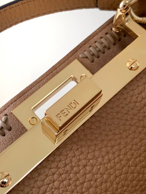 Fendi Peekaboo Brown 33x22x14cm shoulder bag — Top Quality Replica