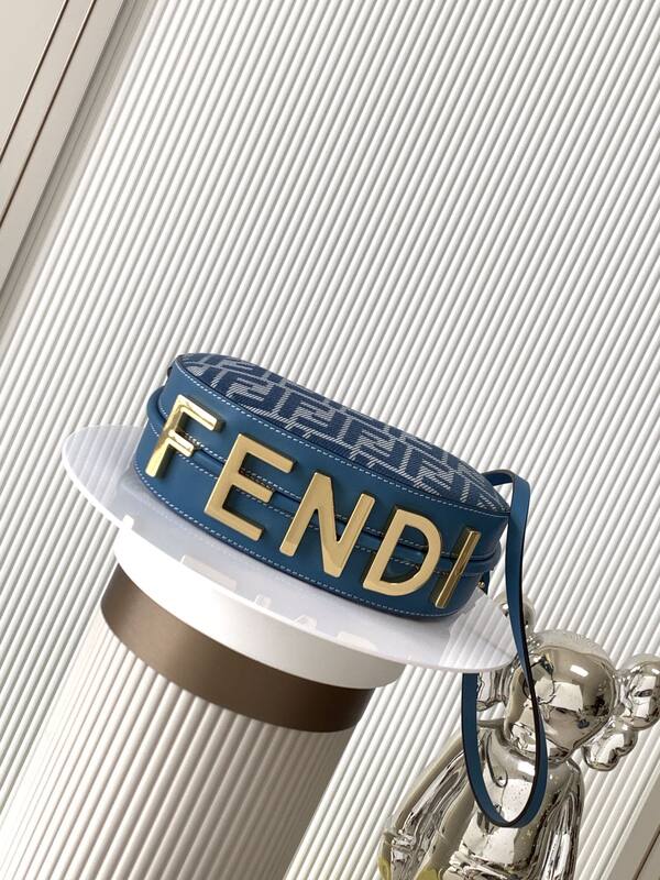 Fendi Blue 25x18x10cm shoulder bag — Premium Replica