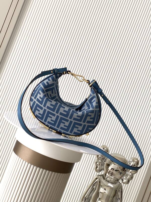 Fendi Blue 25x18x10cm shoulder bag — Premium Replica