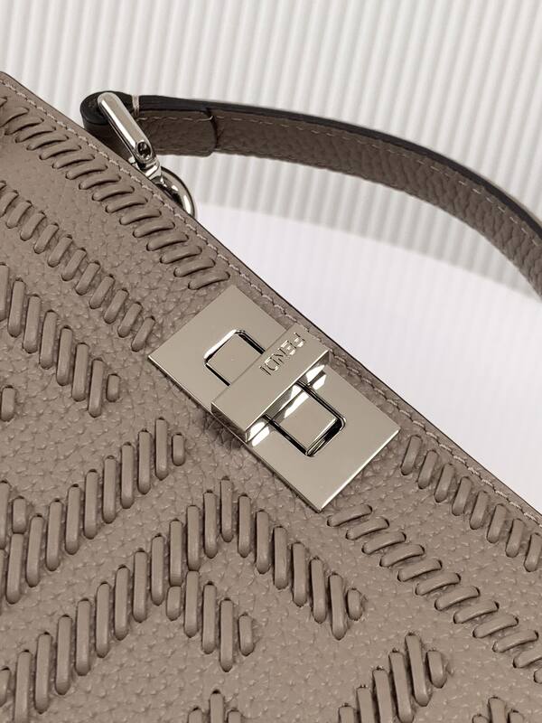 Fendi Peekaboo Gray 33x22x14cm shoulder bag — AAA Quality Replica