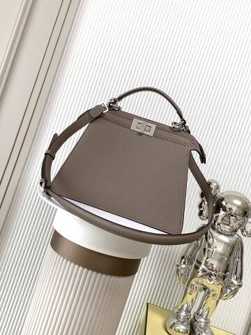 Fendi Peekaboo Gray 33x22x14cm shoulder bag AAA Quality Replica