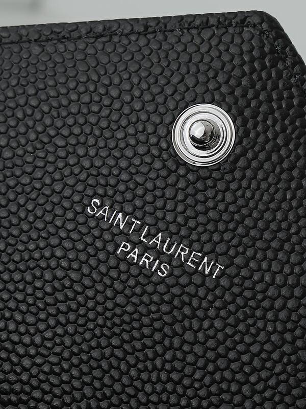 Saint Laurent Envelope Chain Wallet Black 20x17x6cm crossbody — 1:1 Replica