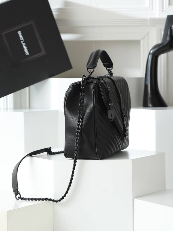 Saint Laurent College Black 24x20x8 shoulder — Premium Replica