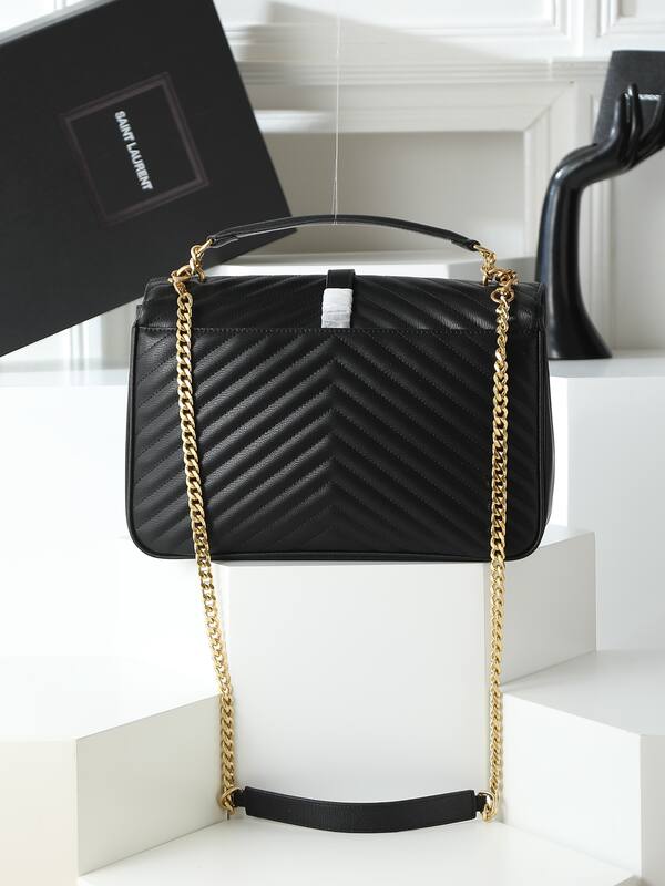 Saint Laurent College Black 24x20x8 shoulder — 1:1 Replica