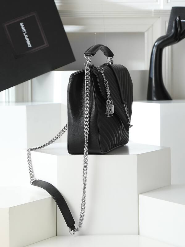 Saint Laurent College Black 24x20x8 shoulder — Premium Replica