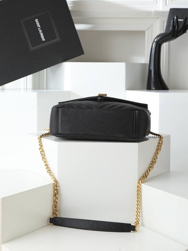 YSL Charms Black 24 20 8 crossbody — 1:1 Replica