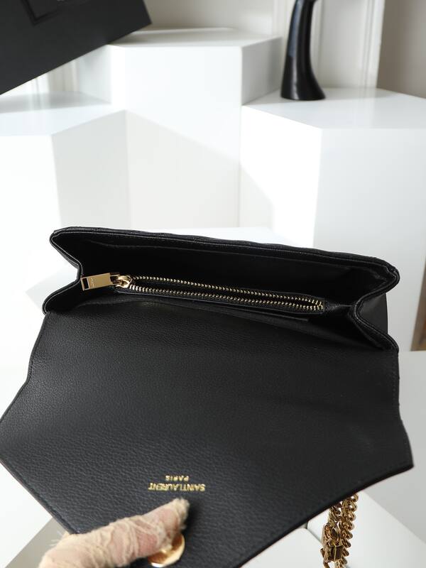 YSL Charms Black 24 20 8 crossbody — 1:1 Replica