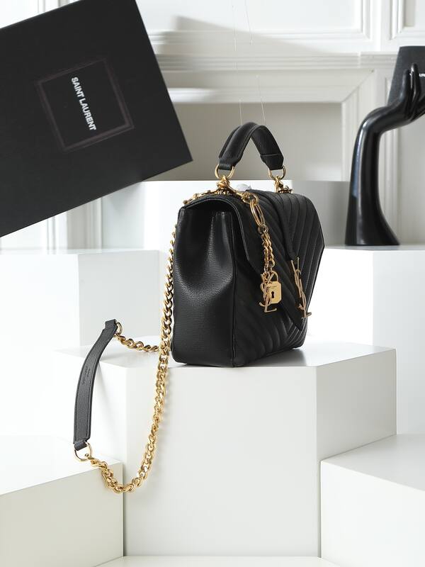 YSL Charms Black 24 20 8 crossbody — 1:1 Replica