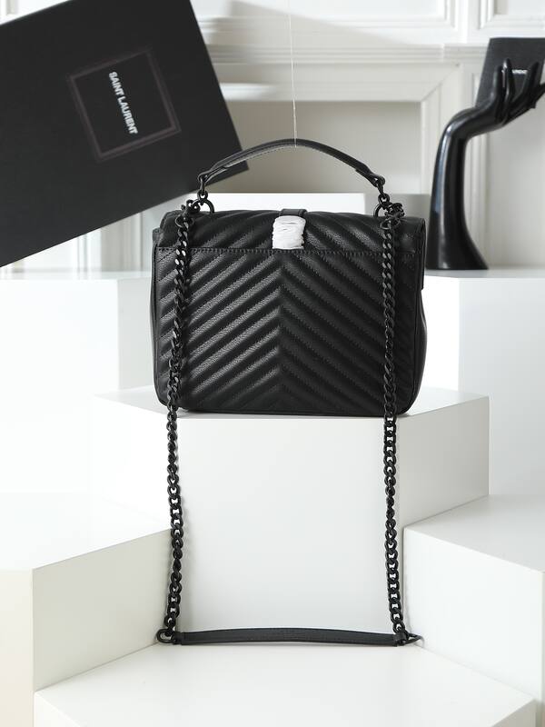 Saint Laurent College Black 24x20x8 shoulder — AAA Quality Replica