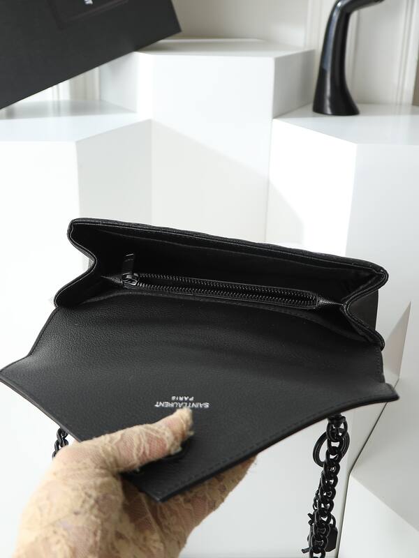 Saint Laurent College Black 24x20x8 shoulder — AAA Quality Replica