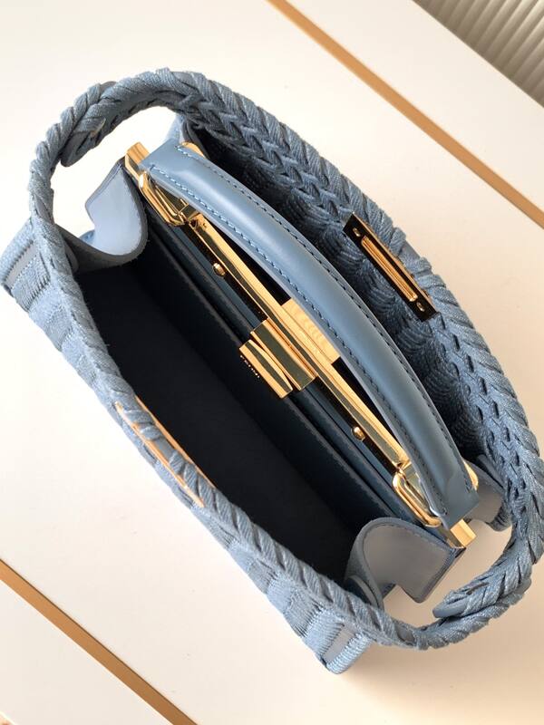 Fendi Peekaboo Blue 33x22x14cm shoulder bag — AAA Quality Replica