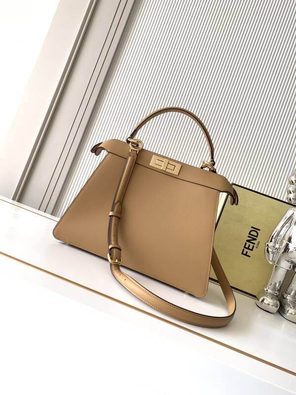 Fendi Peekaboo Beige 33x22x14cm shoulder bag — 1:1 Replica