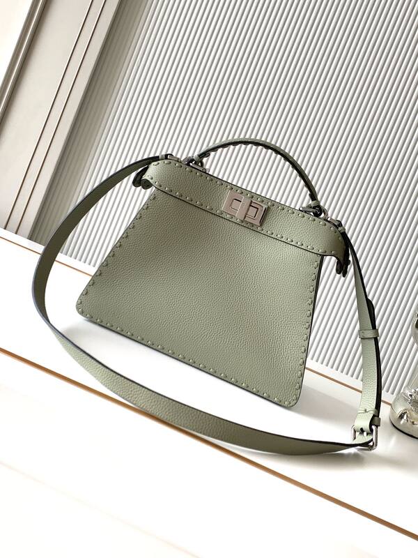 Fendi Peekaboo Green 33x22x14cm shoulder bag — Top Quality Replica