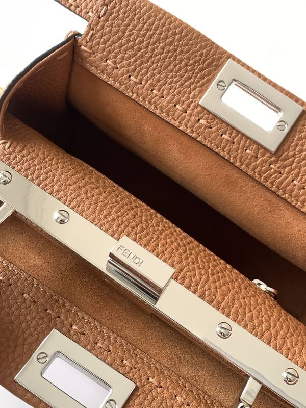 Fendi Peekaboo Brown 33x22x14cm shoulder bag — 1:1 Replica