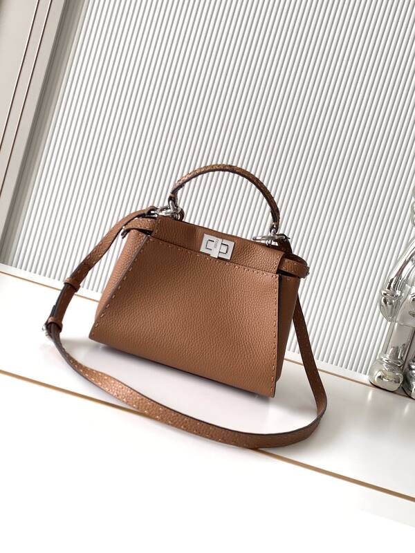 Fendi Peekaboo Brown 33x22x14cm shoulder bag — 1:1 Replica