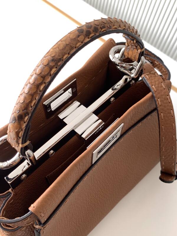 Fendi Peekaboo Brown 33x22x14cm shoulder bag — 1:1 Replica